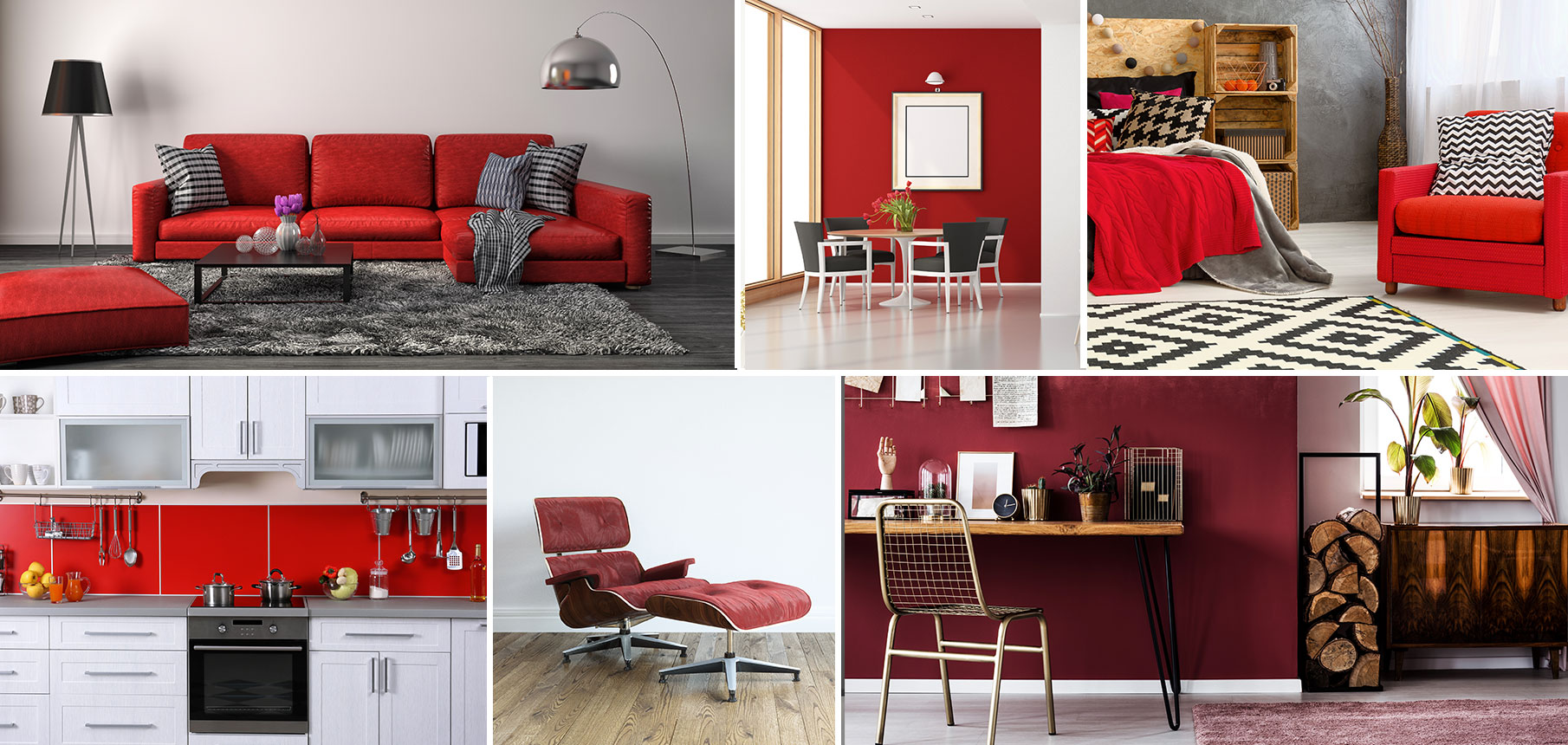 Red color decor