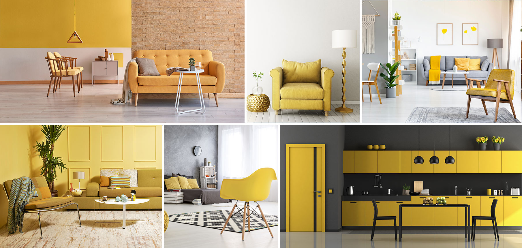 Yellow color decor