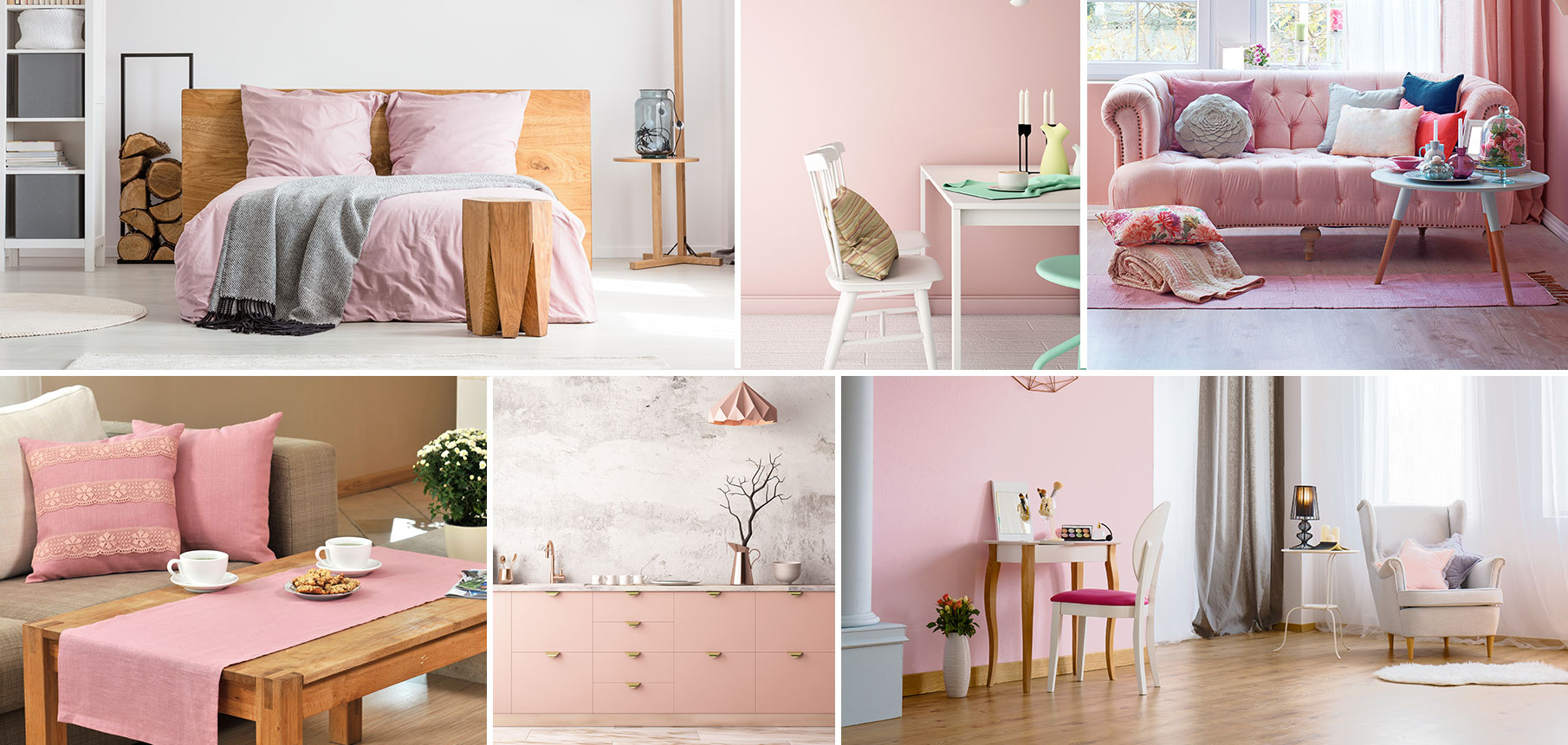 Pink color decor