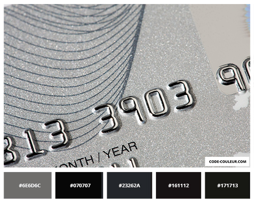 Silver bank card